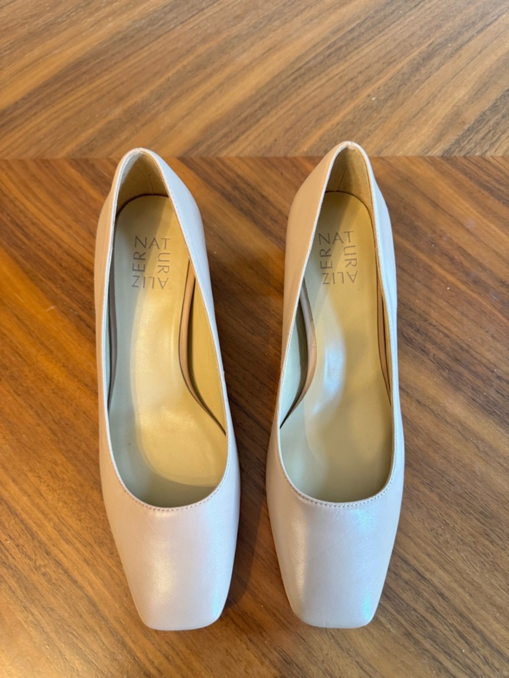 Naturalizer Warner Nude Square Toe Block Heel Pumps 8.5 - Picture 4 of 11